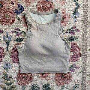 Klassy Network Gray Sleeveless Crop Top Brami